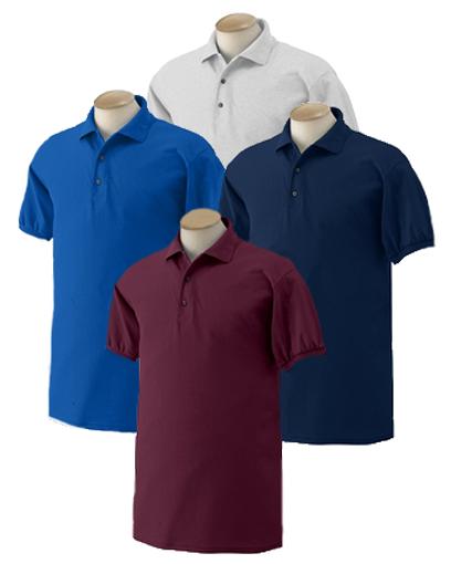 Adult Jersey Knit Polo Shirt (Assorted Colors)